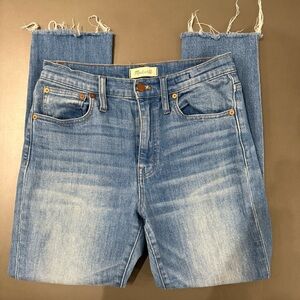 Madewell The High Rise Slim Crop BoyJean Denim Jeans - Size 25